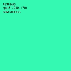 #33F9B3 - Shamrock Color Image
