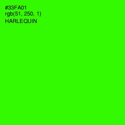 #33FA01 - Harlequin Color Image