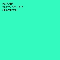 #33FABF - Shamrock Color Image