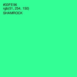 #33FE96 - Shamrock Color Image