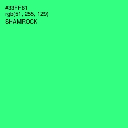 #33FF81 - Shamrock Color Image