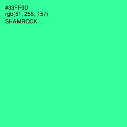 #33FF9D - Shamrock Color Image