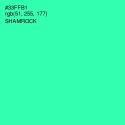 #33FFB1 - Shamrock Color Image