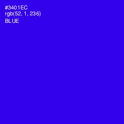 #3401EC - Blue Color Image