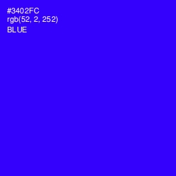 #3402FC - Blue Color Image