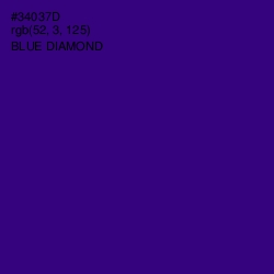 #34037D - Blue Diamond Color Image