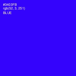 #3403FB - Blue Color Image