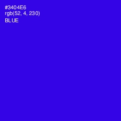 #3404E6 - Blue Color Image