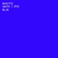 #3407FD - Blue Color Image