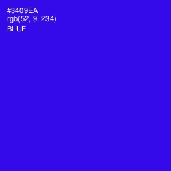 #3409EA - Blue Color Image