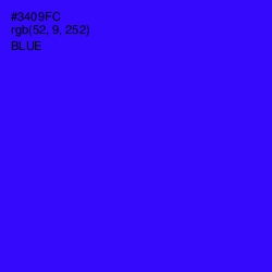 #3409FC - Blue Color Image