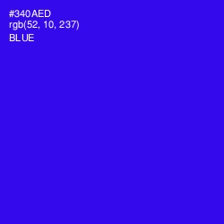 #340AED - Blue Color Image