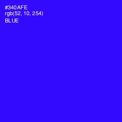 #340AFE - Blue Color Image