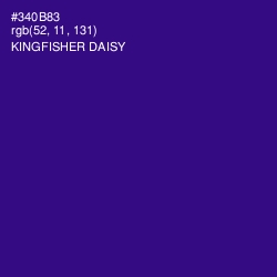 #340B83 - Kingfisher Daisy Color Image