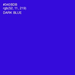 #340BDB - Dark Blue Color Image