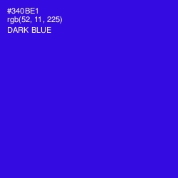 #340BE1 - Dark Blue Color Image