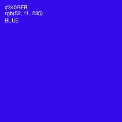 #340BEB - Blue Color Image