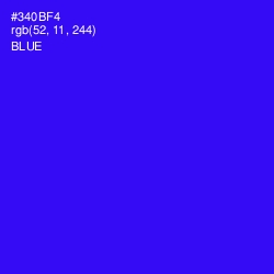 #340BF4 - Blue Color Image