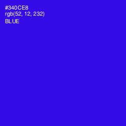 #340CE8 - Blue Color Image