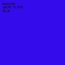 #340CEB - Blue Color Image