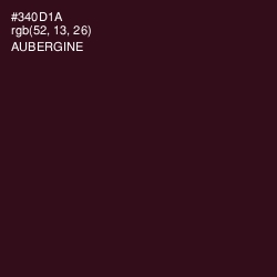 #340D1A - Aubergine Color Image