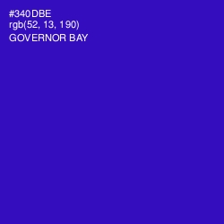 #340DBE - Governor Bay Color Image