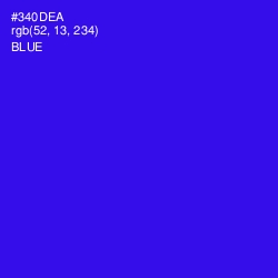 #340DEA - Blue Color Image
