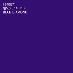 #340E71 - Blue Diamond Color Image