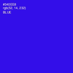 #340EE8 - Blue Color Image