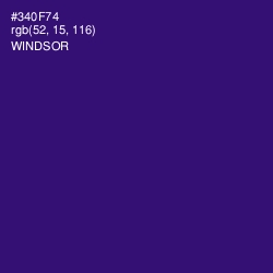 #340F74 - Windsor Color Image