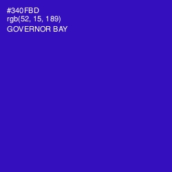 #340FBD - Governor Bay Color Image