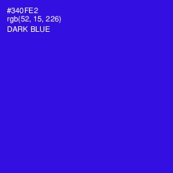 #340FE2 - Dark Blue Color Image