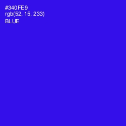 #340FE9 - Blue Color Image