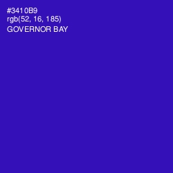 #3410B9 - Governor Bay Color Image