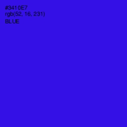 #3410E7 - Blue Color Image