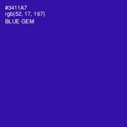 #3411A7 - Blue Gem Color Image