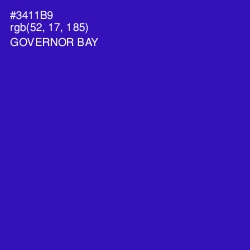 #3411B9 - Governor Bay Color Image