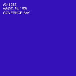 #3412B7 - Governor Bay Color Image
