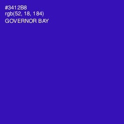 #3412B8 - Governor Bay Color Image