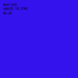 #3412EE - Blue Color Image