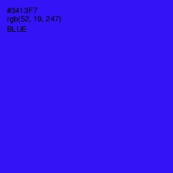 #3413F7 - Blue Color Image