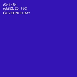 #3414B4 - Governor Bay Color Image
