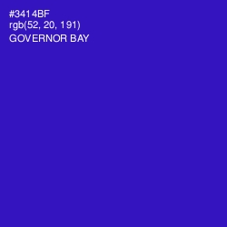 #3414BF - Governor Bay Color Image