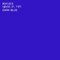 #3415C5 - Dark Blue Color Image