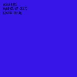 #3415E3 - Dark Blue Color Image