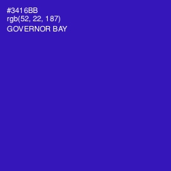 #3416BB - Governor Bay Color Image