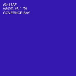 #3418AF - Governor Bay Color Image