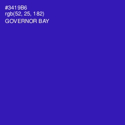 #3419B6 - Governor Bay Color Image