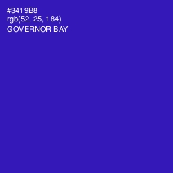 #3419B8 - Governor Bay Color Image