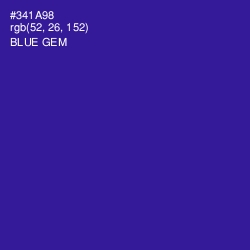 #341A98 - Blue Gem Color Image